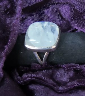 Ring Moonstone & Certified Sterling Silver #408 Large Stone Size 10